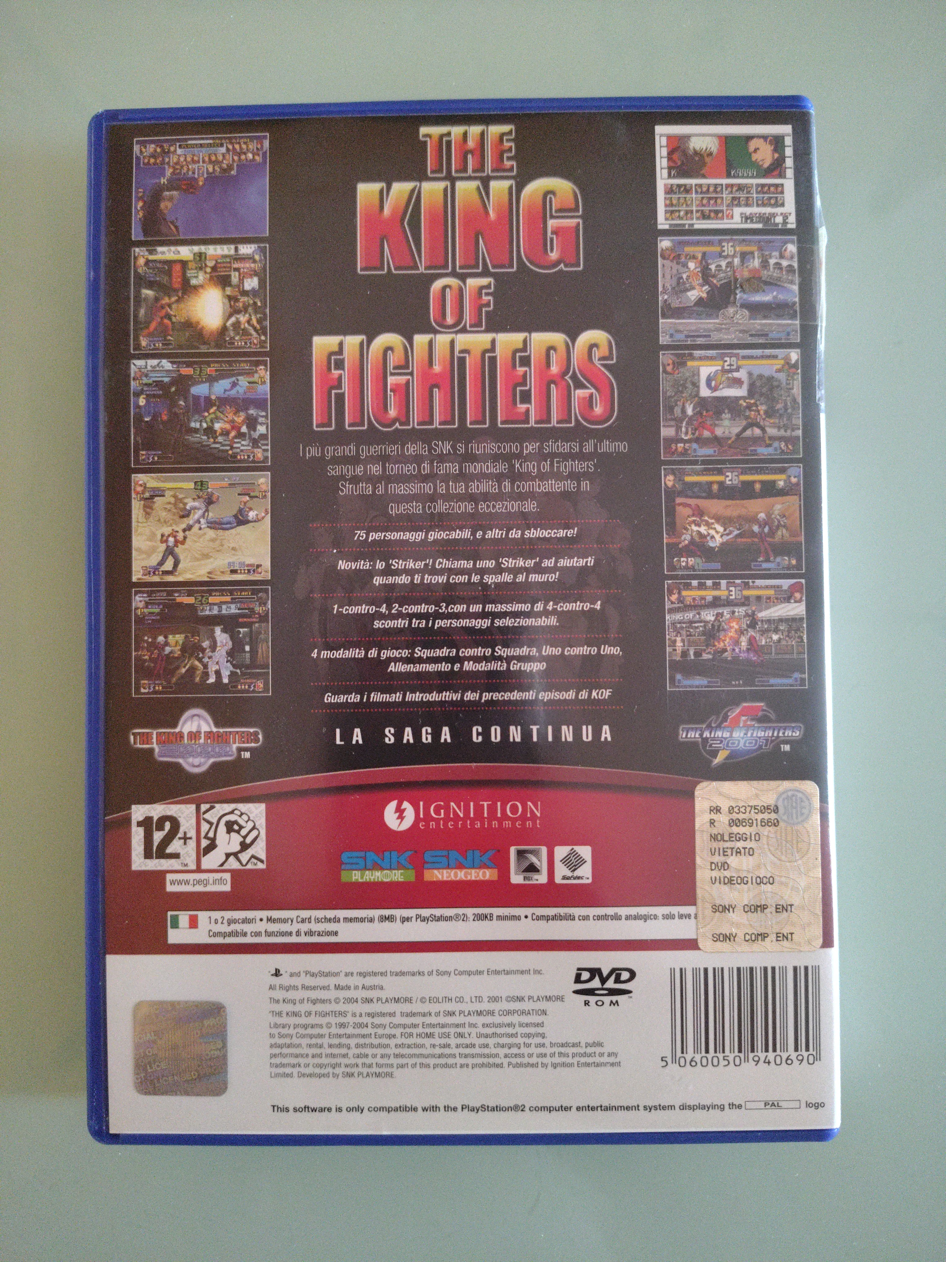 THE KING OF FIGHTER LA SAGA CONTINUA 2000 2001 PS2...Versione italiana