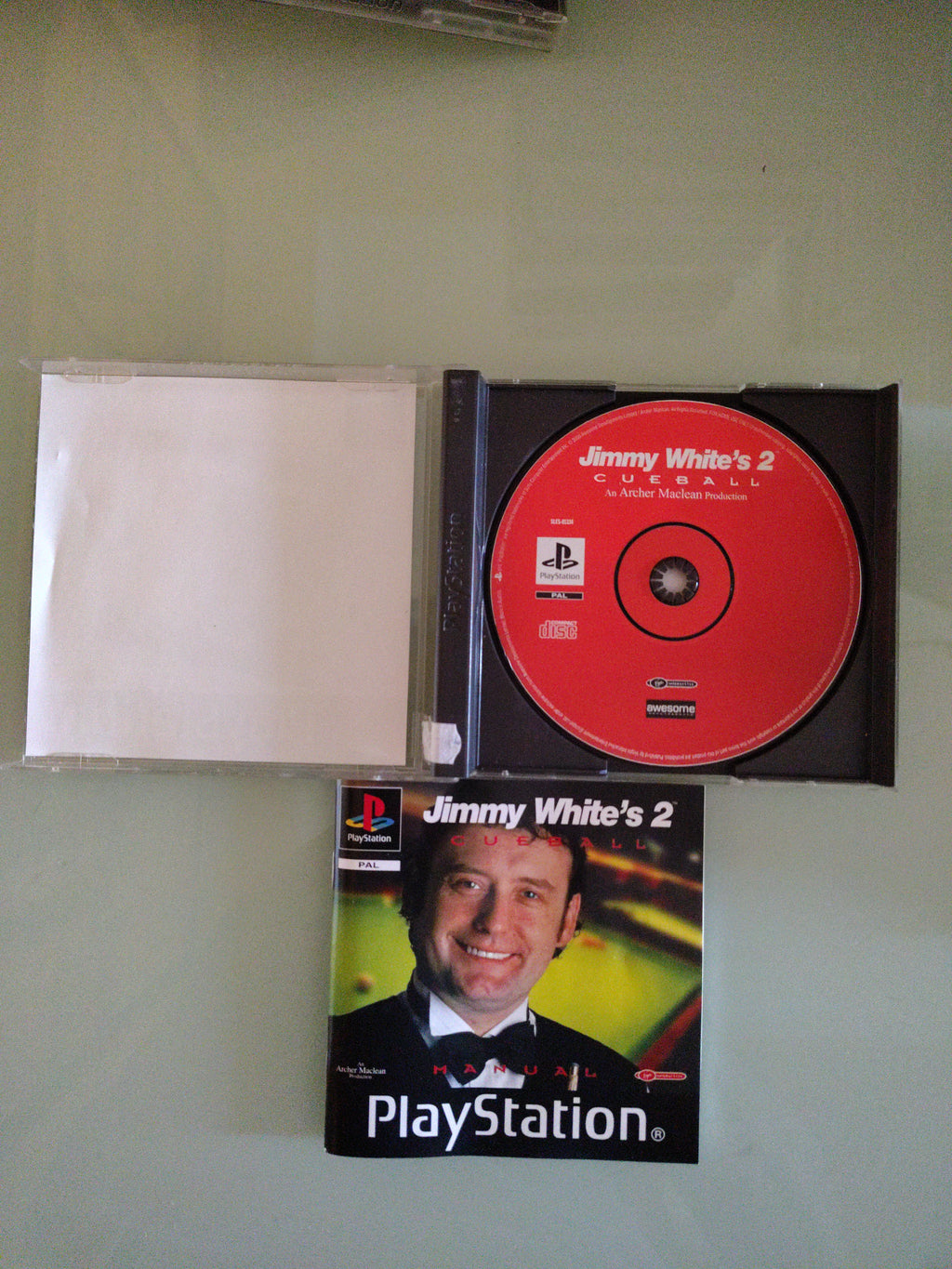Sony PlayStation 1 Video Game Jimmy White's 2 Cueball Completo Ps1 Retro Snooker