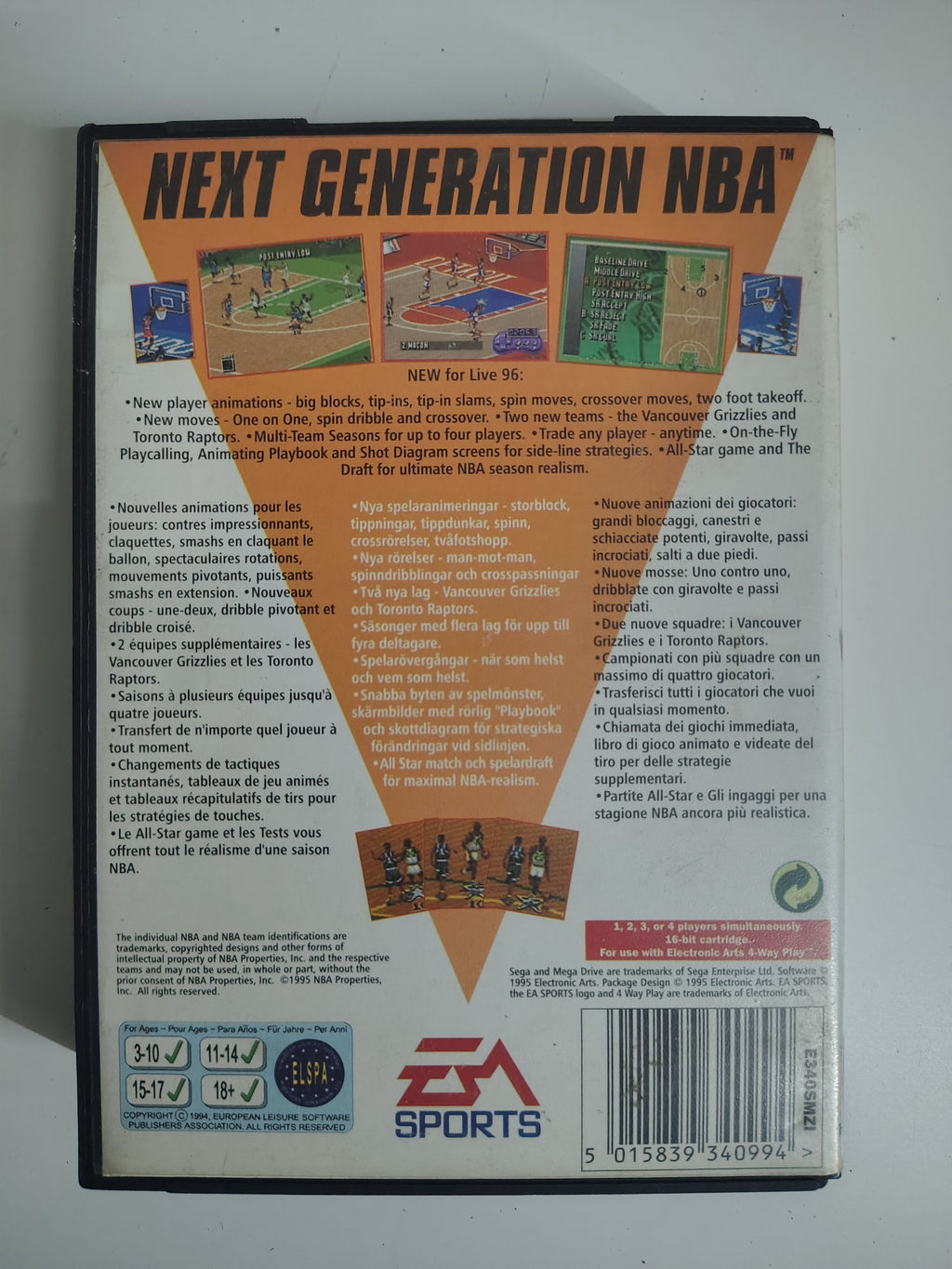 NBA LIVE 96 BASKET 1996