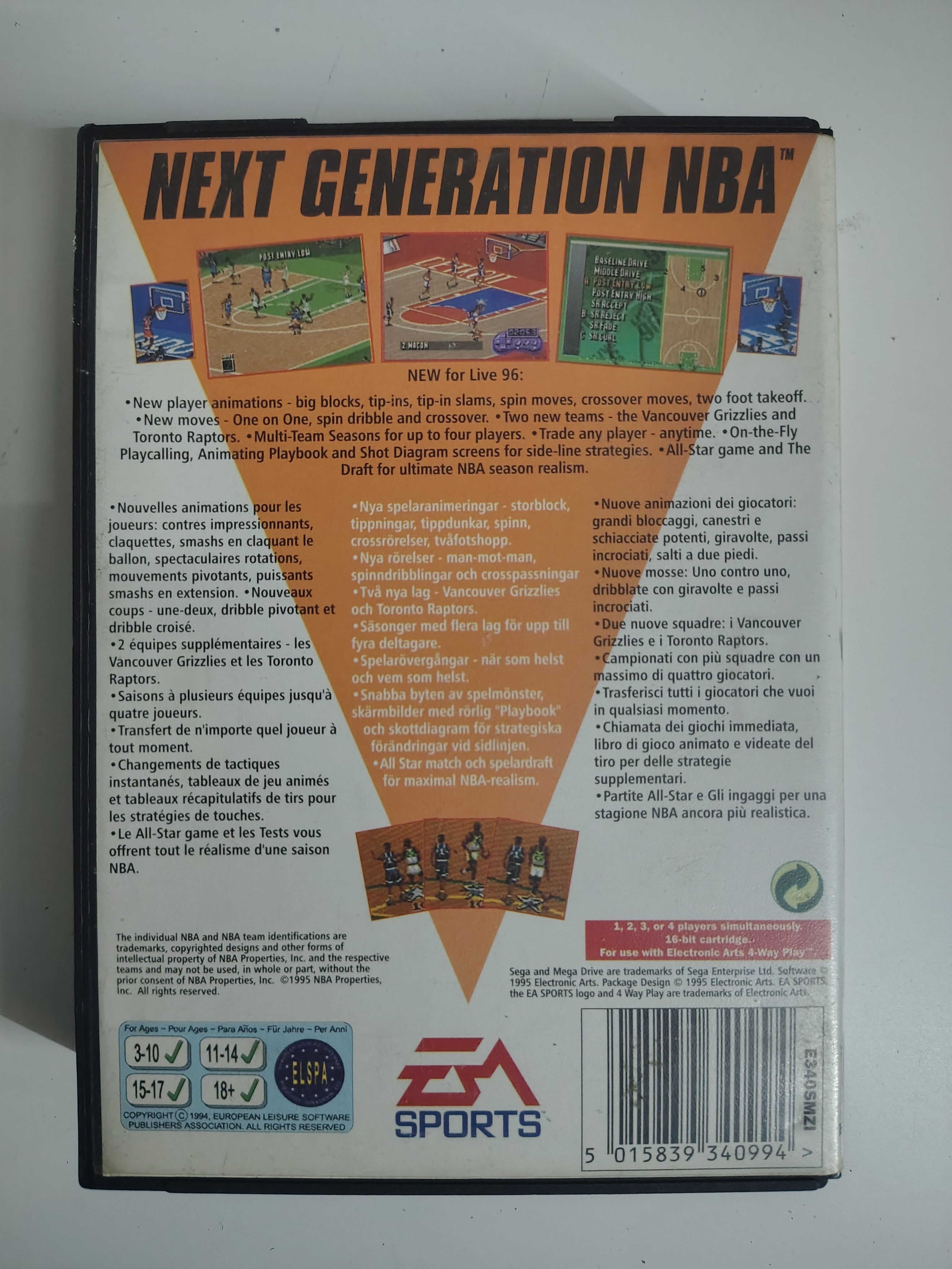 NBA LIVE 96 BASKET 1996