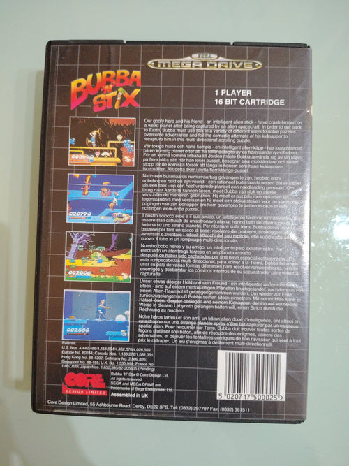 BUBBA STIX - SEGA MEGA DRIVE - USATO PERFETTAMENTE FUNZIONANTE PAL VERSION