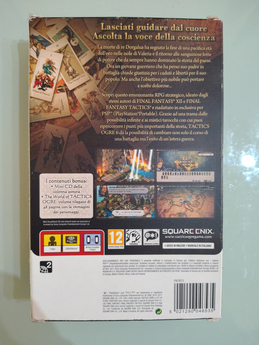 Tactics Ogre Let Us Cling Togheter Edizione Premium PSP PAL ITA COMPLETO