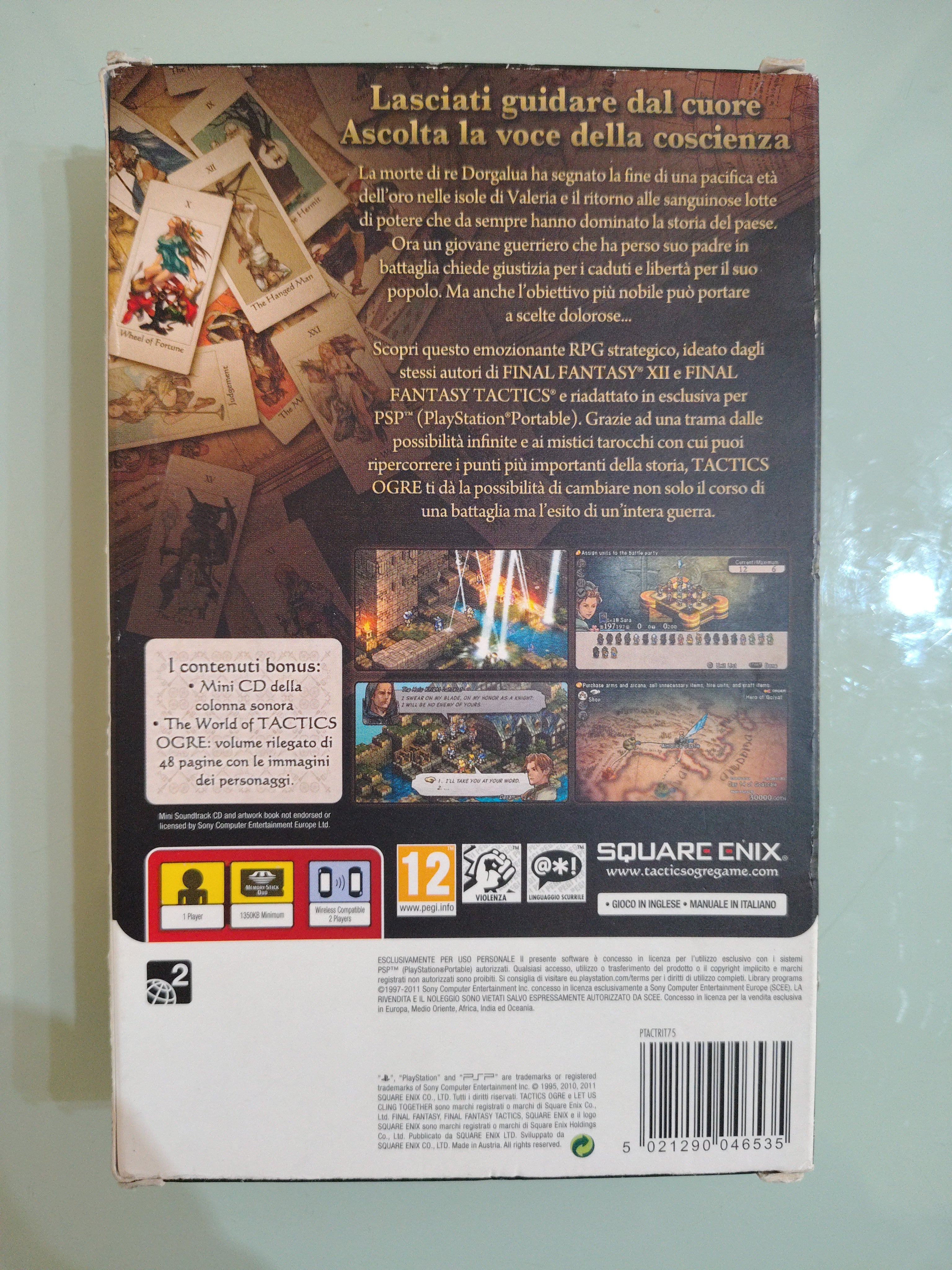 Tactics Ogre Let Us Cling Togheter Edizione Premium PSP PAL ITA COMPLETO