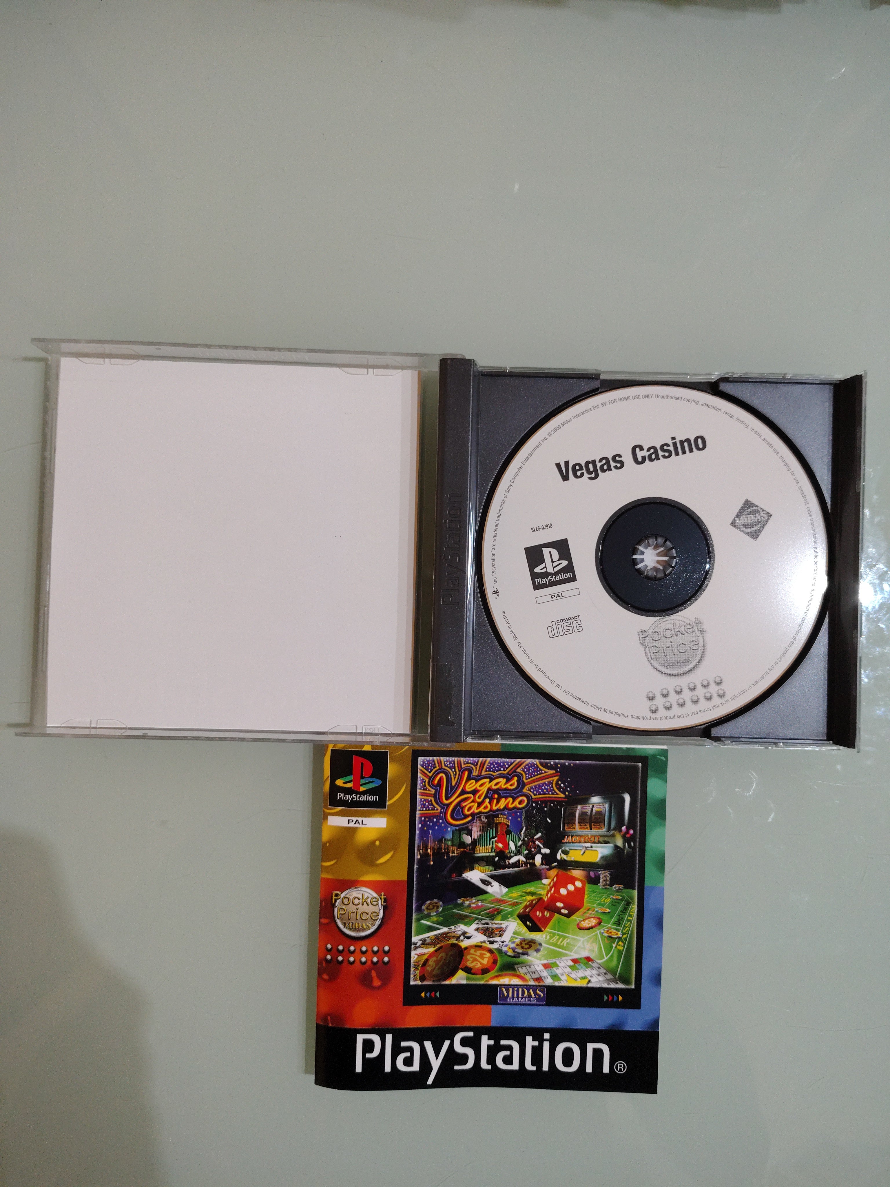 VIDEOGIOCO VEGAS CASINO PLAYSTATION 1 PS1 RETROGAME