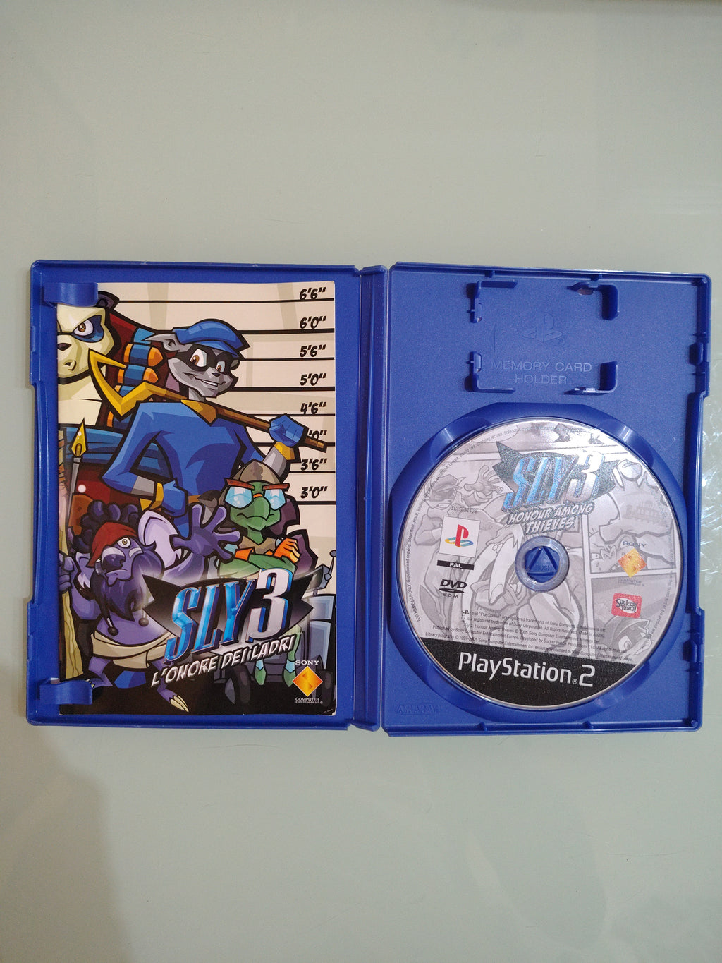 Sly 3 L'Onore Dei Ladri  PlayStation 2 PAL ITA completo di manuale