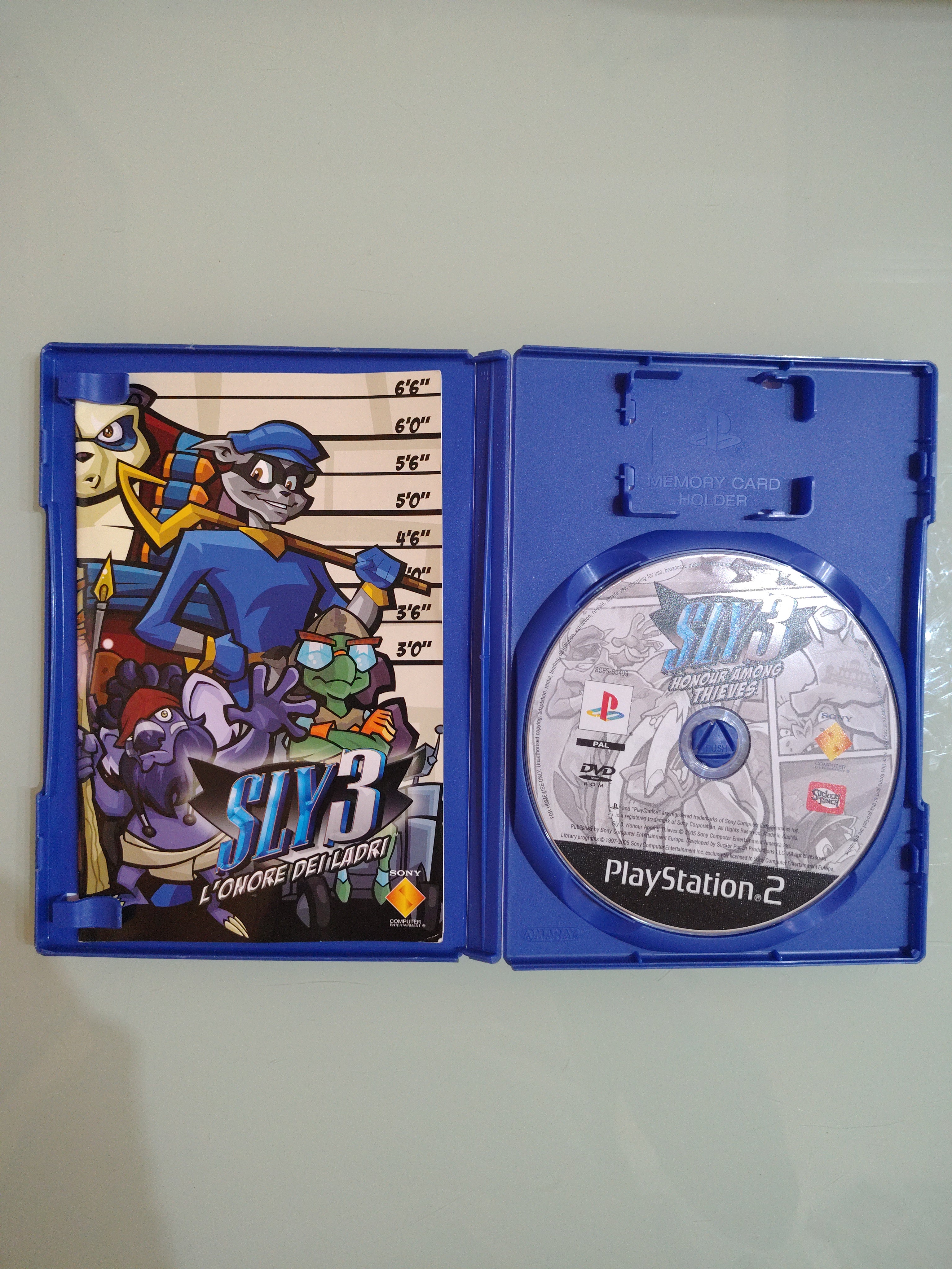 Sly 3 L'Onore Dei Ladri  PlayStation 2 PAL ITA completo di manuale