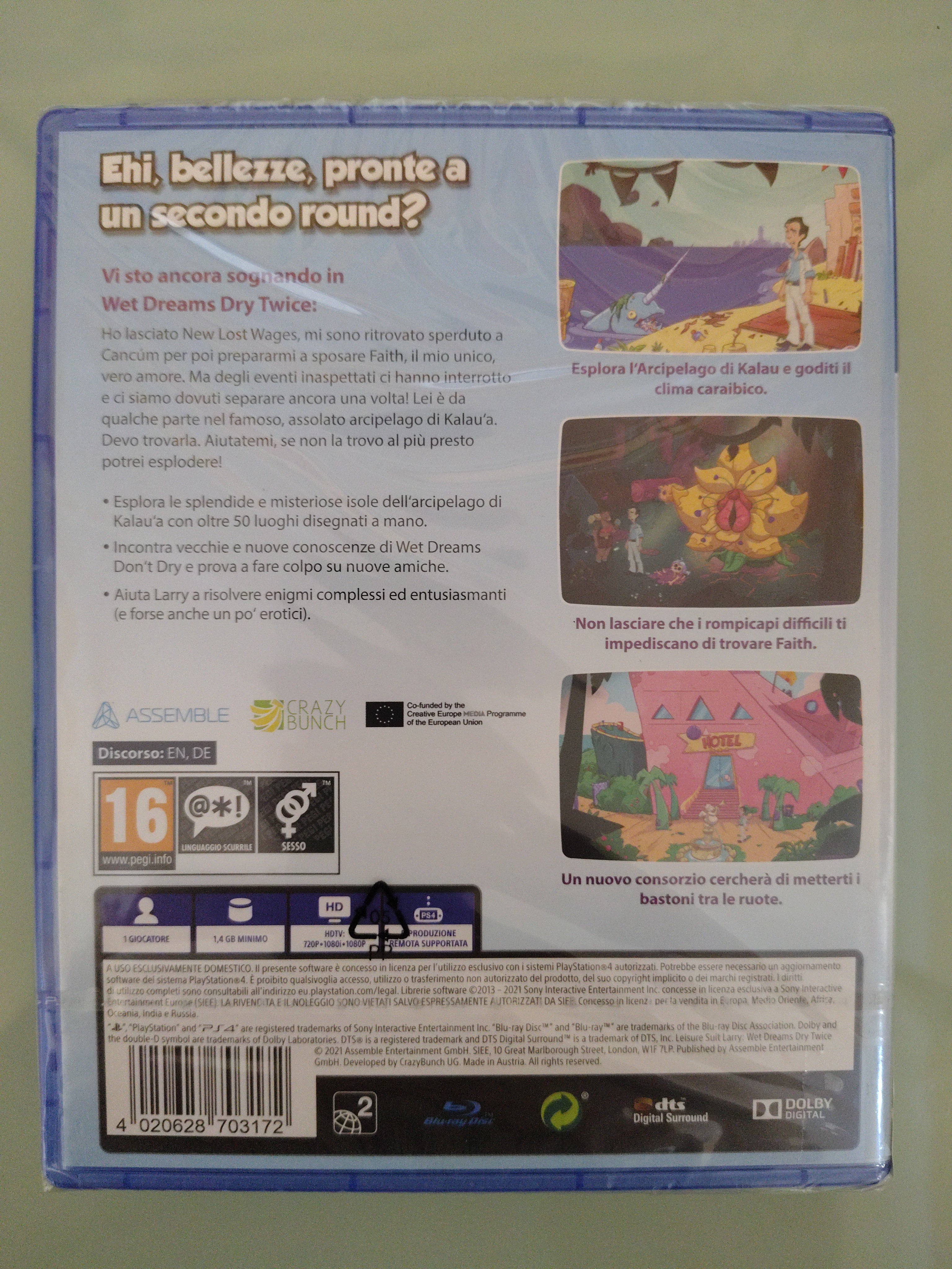 LEISURE SUIT LARRY WET DREAMS DRY TWICE ita