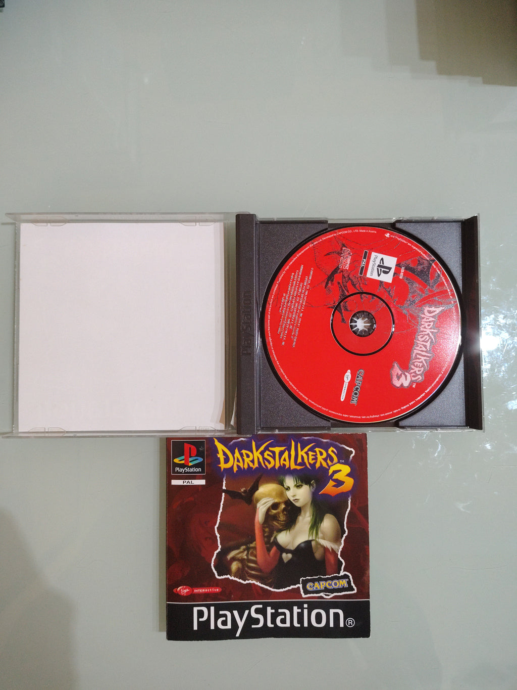 RAR0 Darkstalkers 3 PS Playstation 1 Video Game Original Vintage PAL Eng Ita CIB