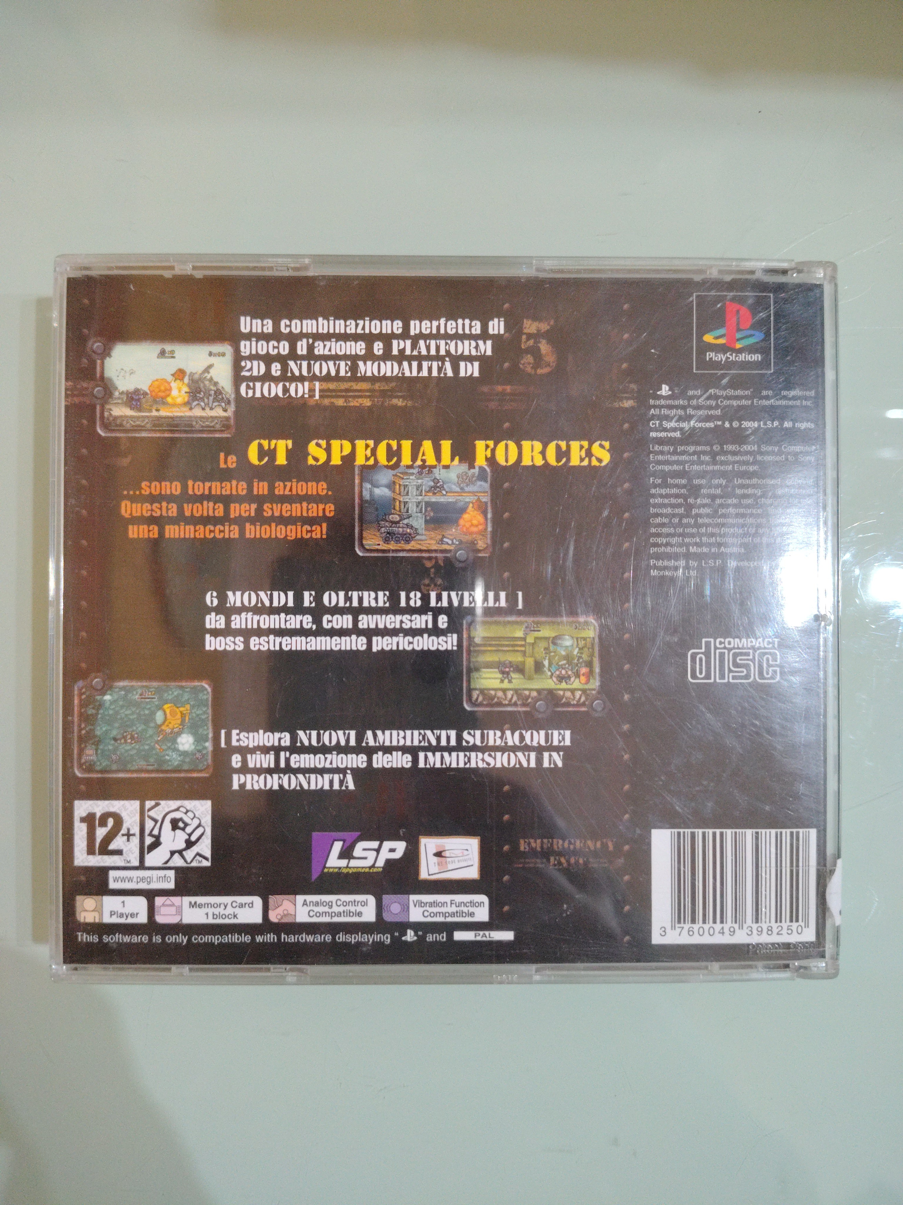 Sony Playstation 1 PS1,CT Special Forces 3: Bioterror,PAL ita