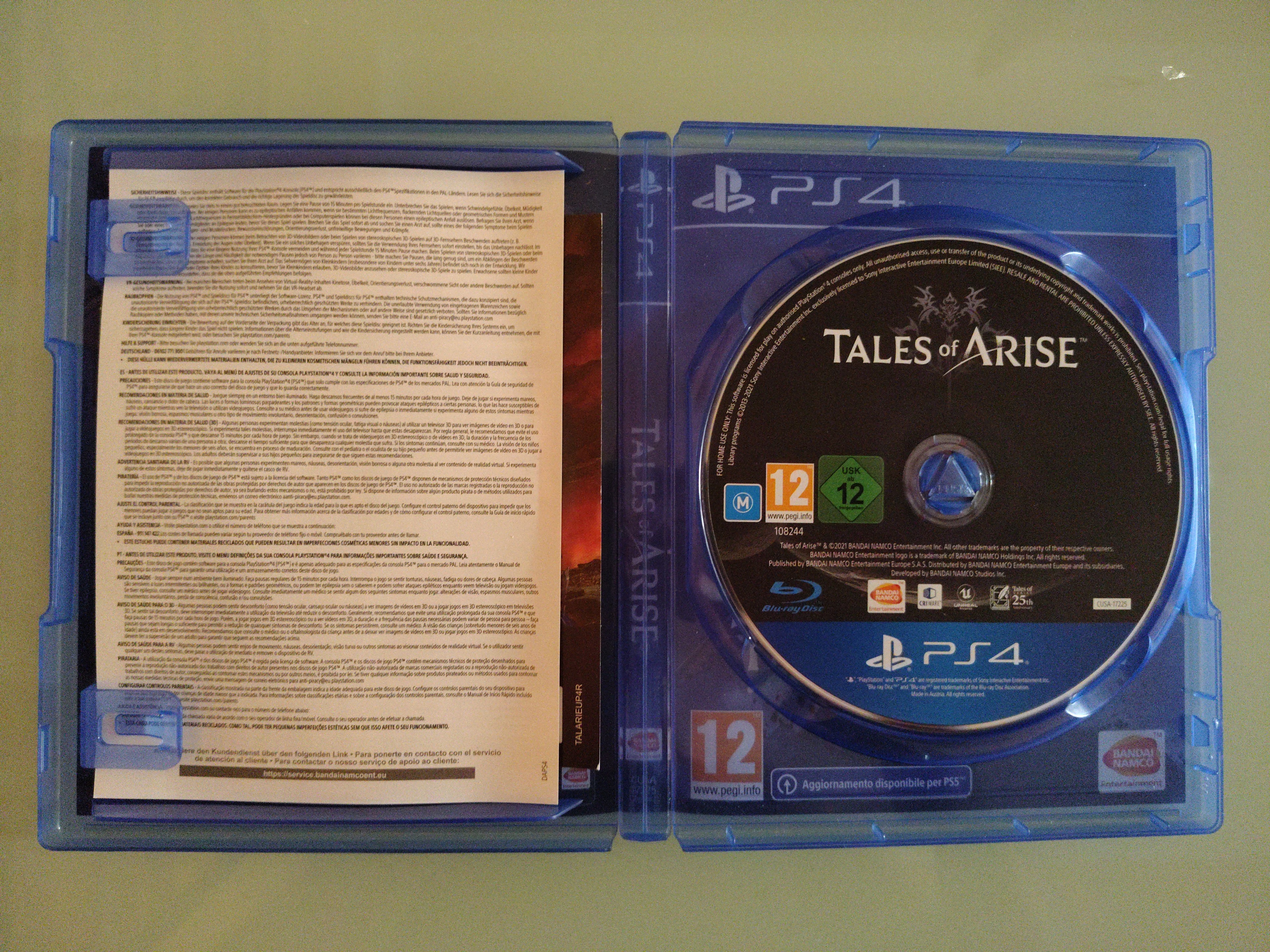 Tales of Arise PS4 USATO ITA