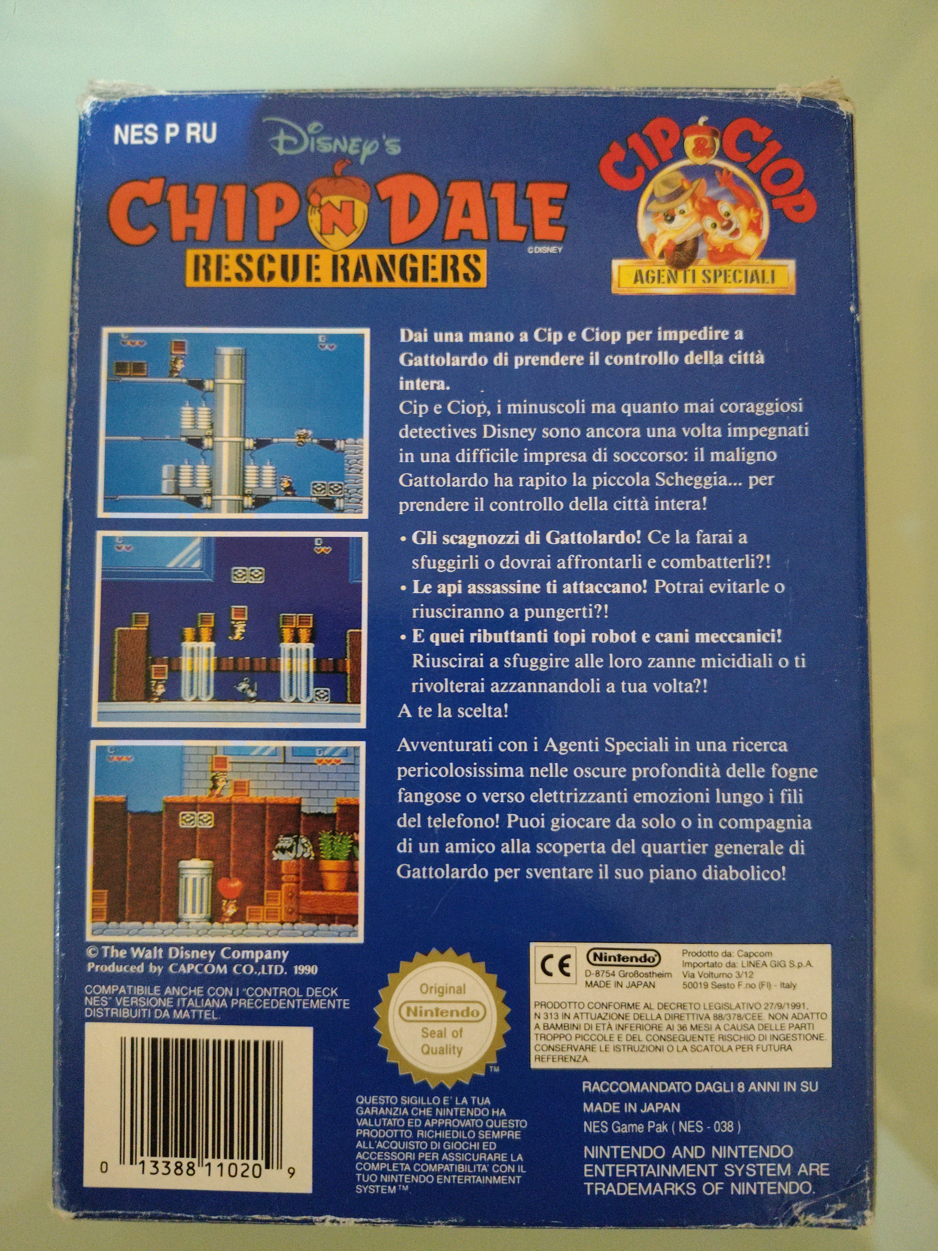 Nintendo Nes Chip N Dale Gig PAL A ITA ( completo)