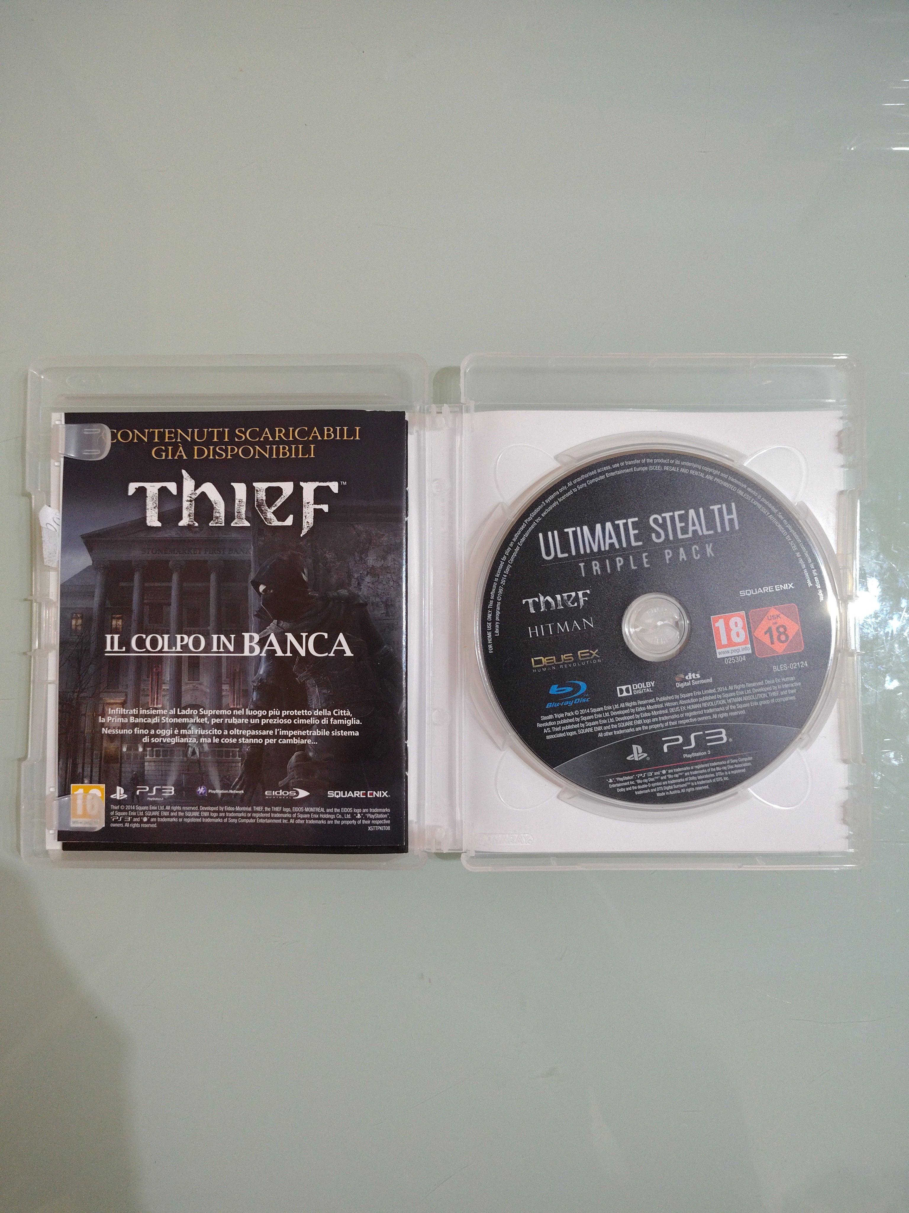 Triple Pack Ultimate Stealth - Thief Hitman Deus Ex - PlayStation 3 PS3 - PAL ita