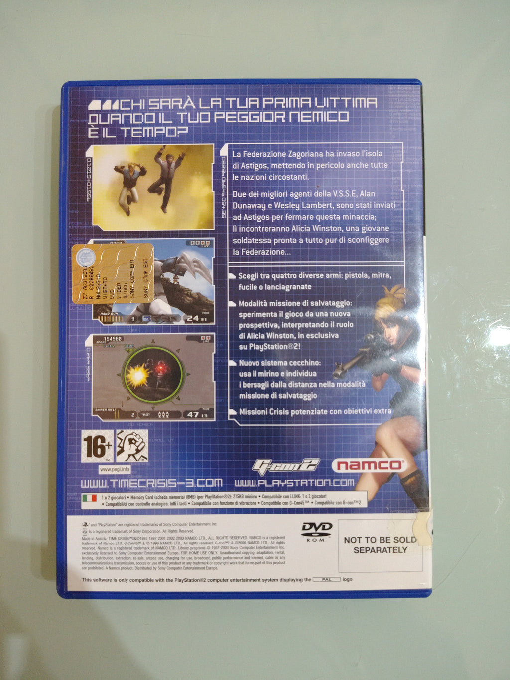 Time Crisis 3 Playstation 2 versione italiana