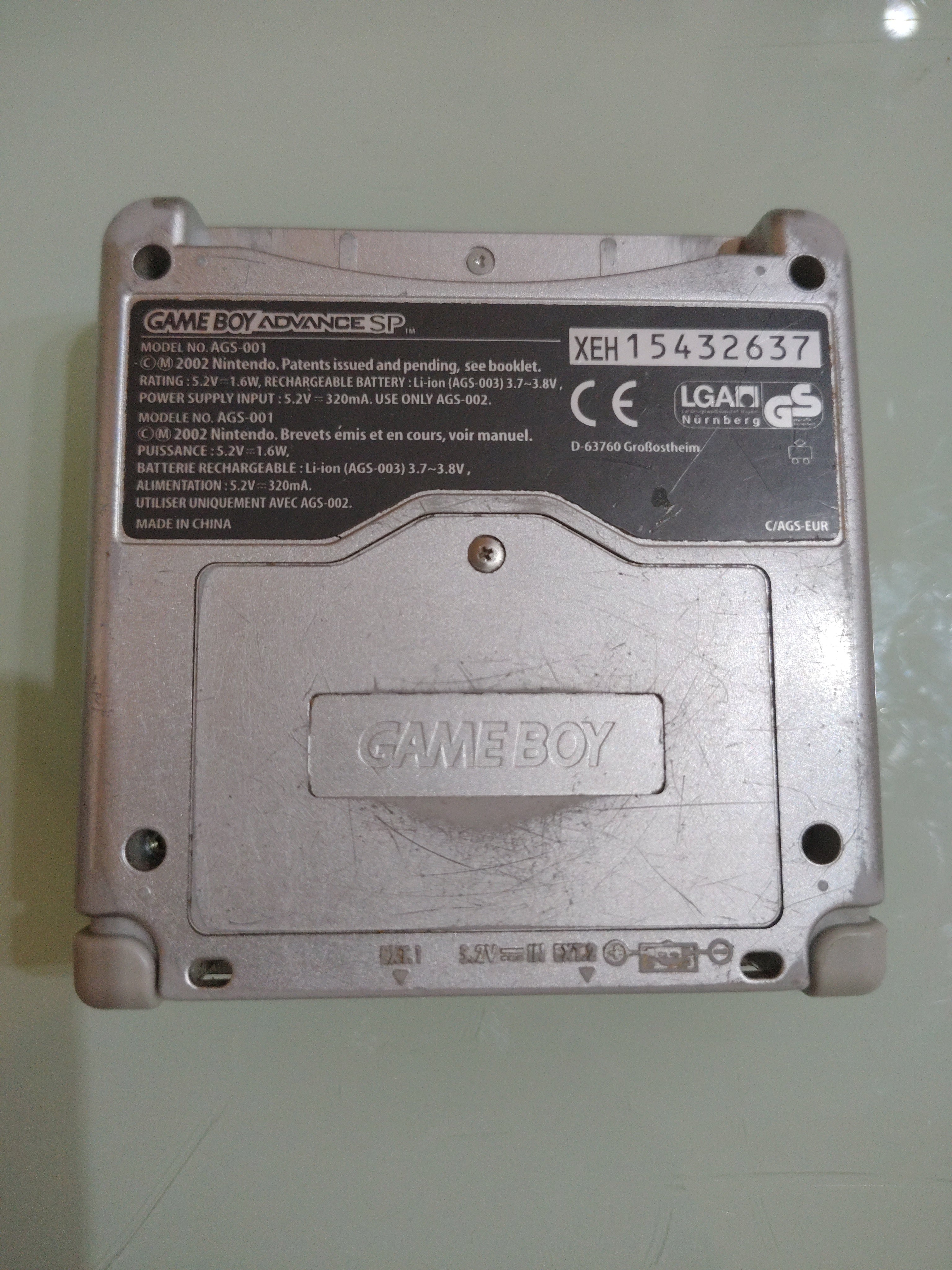 GAME BOY SP GRIGIO AGS 001