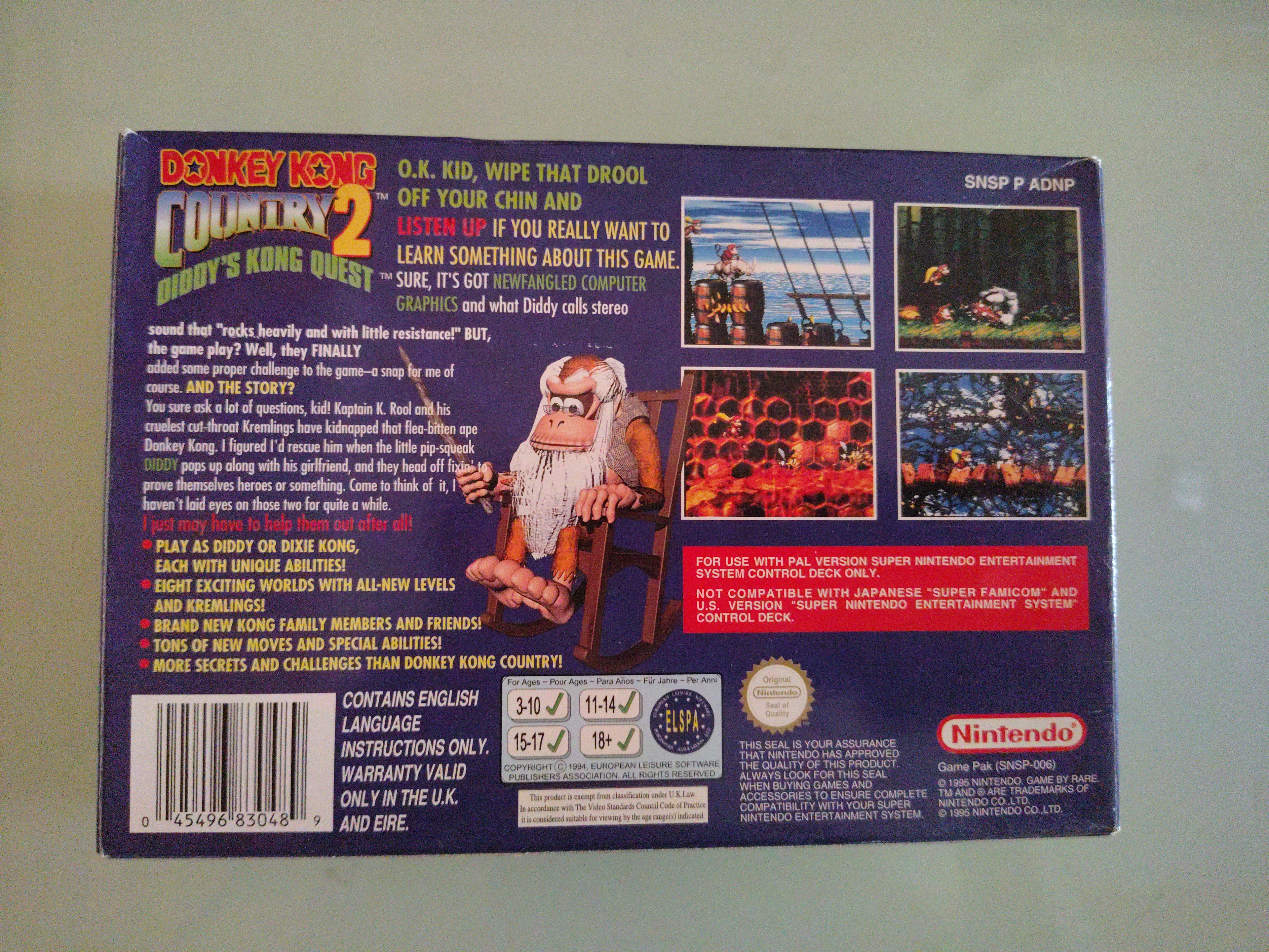 Donkey Kong Country 2: Diddy's Kong Quest pal