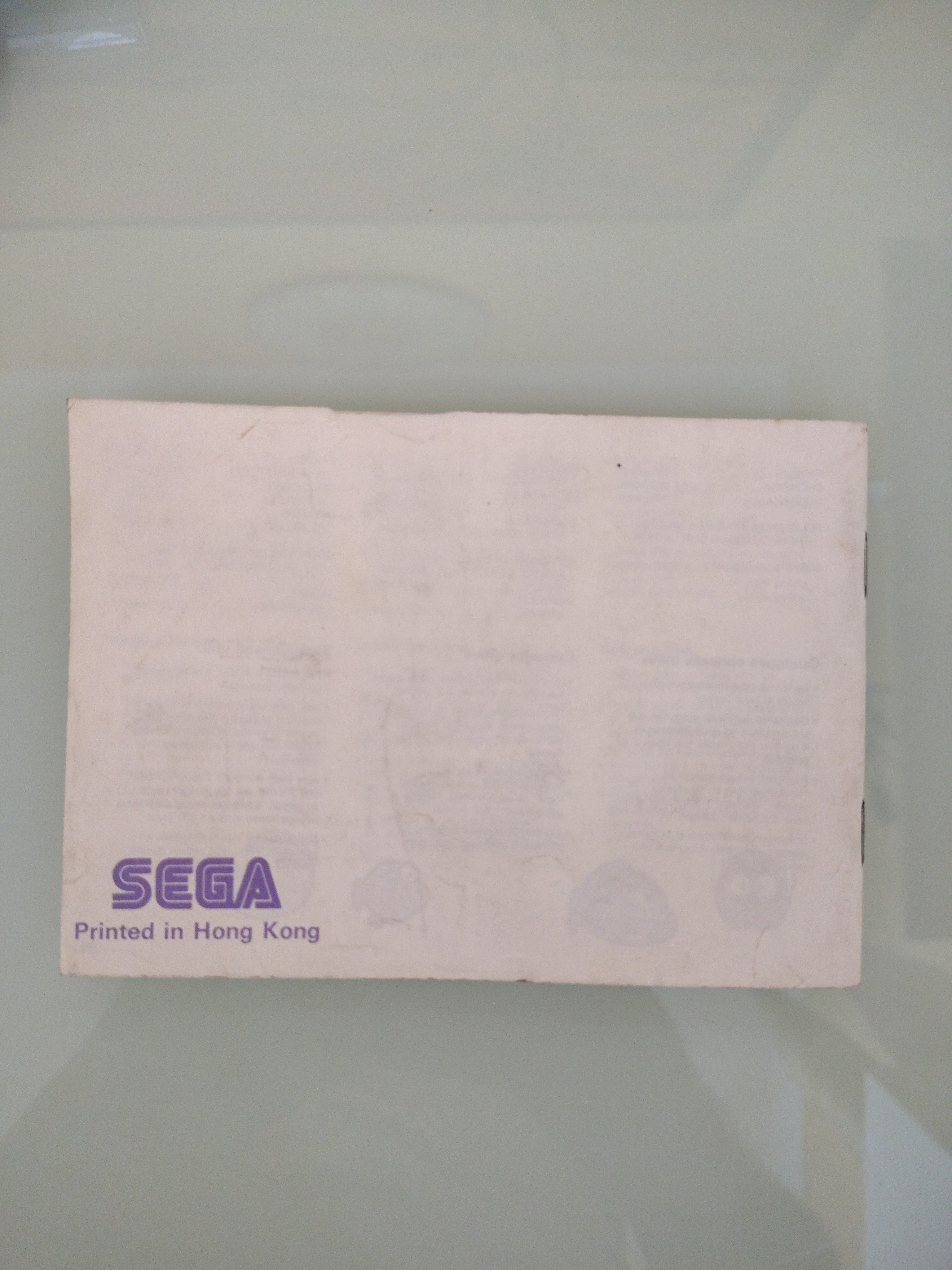 Sega,   ALEX KIDD In Miracle World, SOLO MANUALE ISTRUZIONI