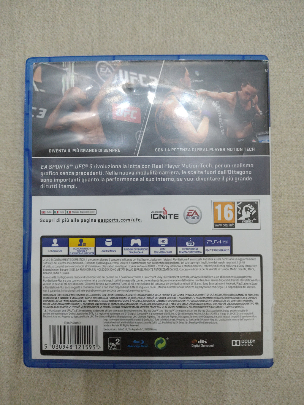 EA Sports UFC 3 - Sony PlayStation 4