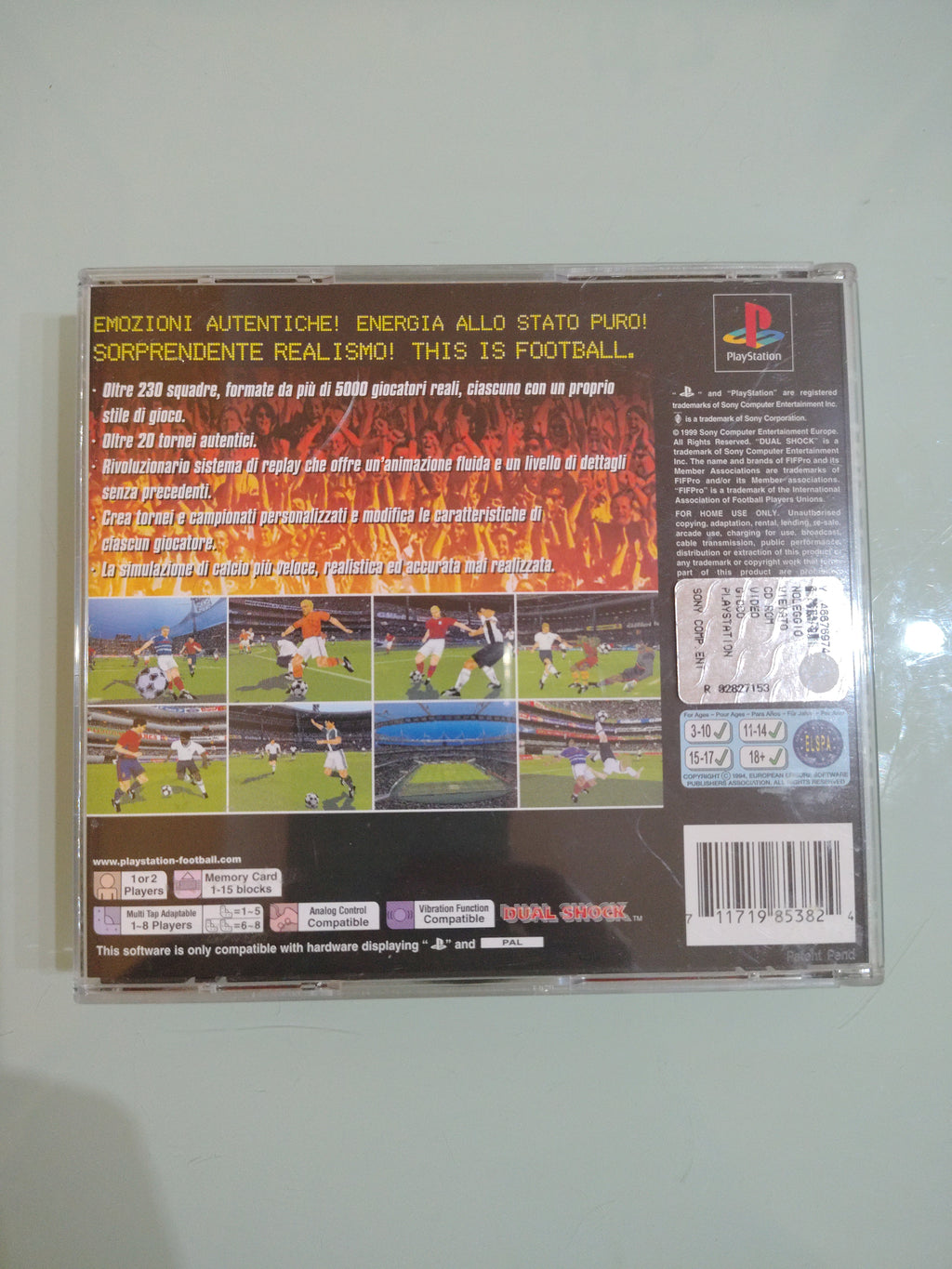 This Is Football GIOCO PS1 VERSIONE ITALIANA