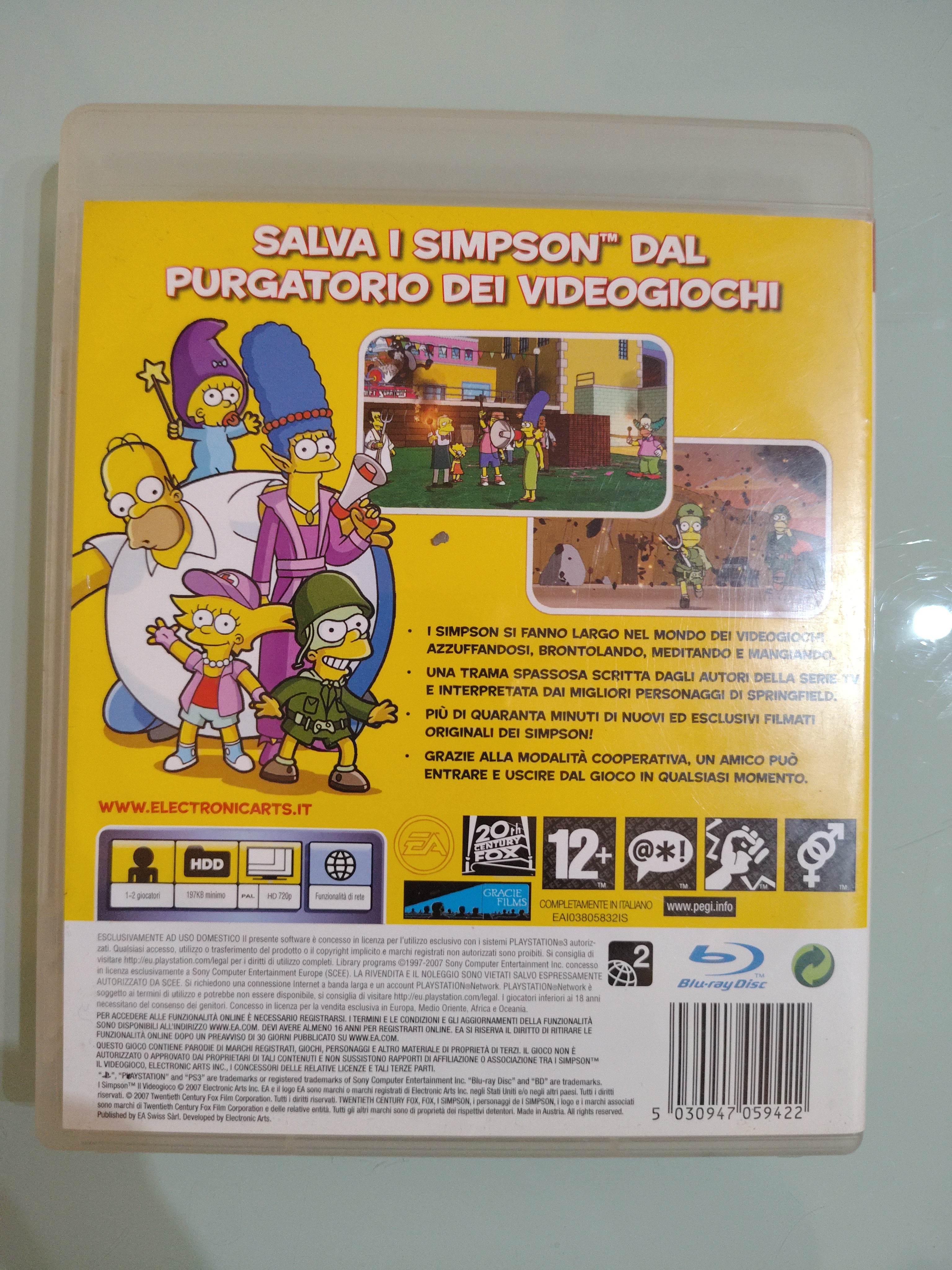 I Simpson Il Videogioco GIOCO PS3 VERSIONE ITALIANA