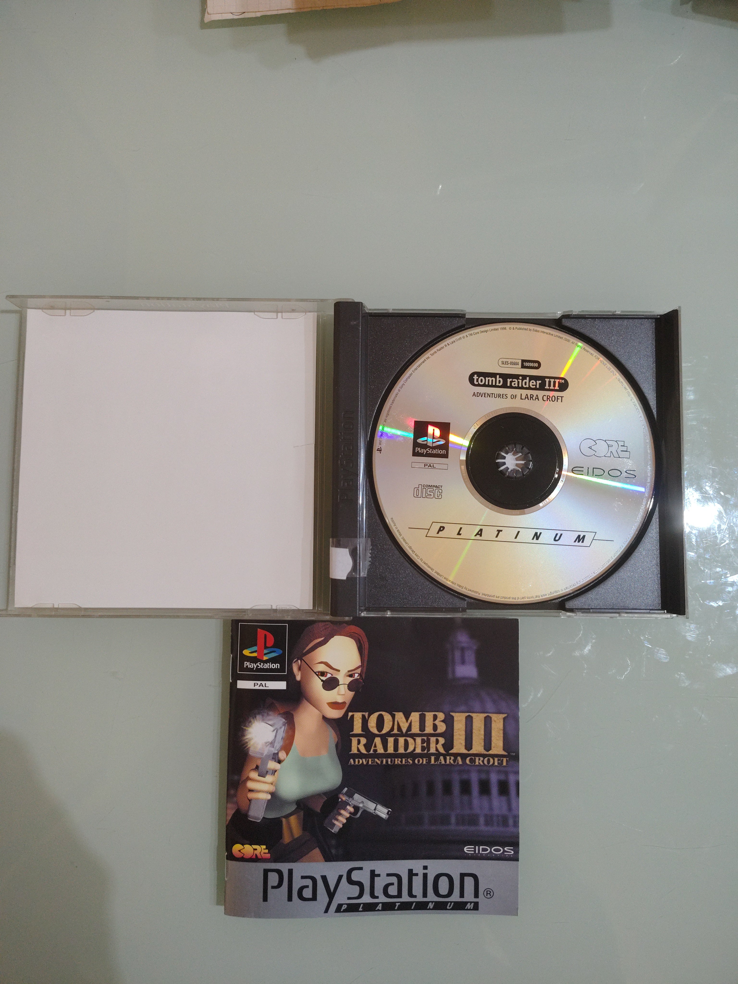 Tomb Raider 3 Ps1 Pal Ita Playstation 1 Psone  Platinum funzionante