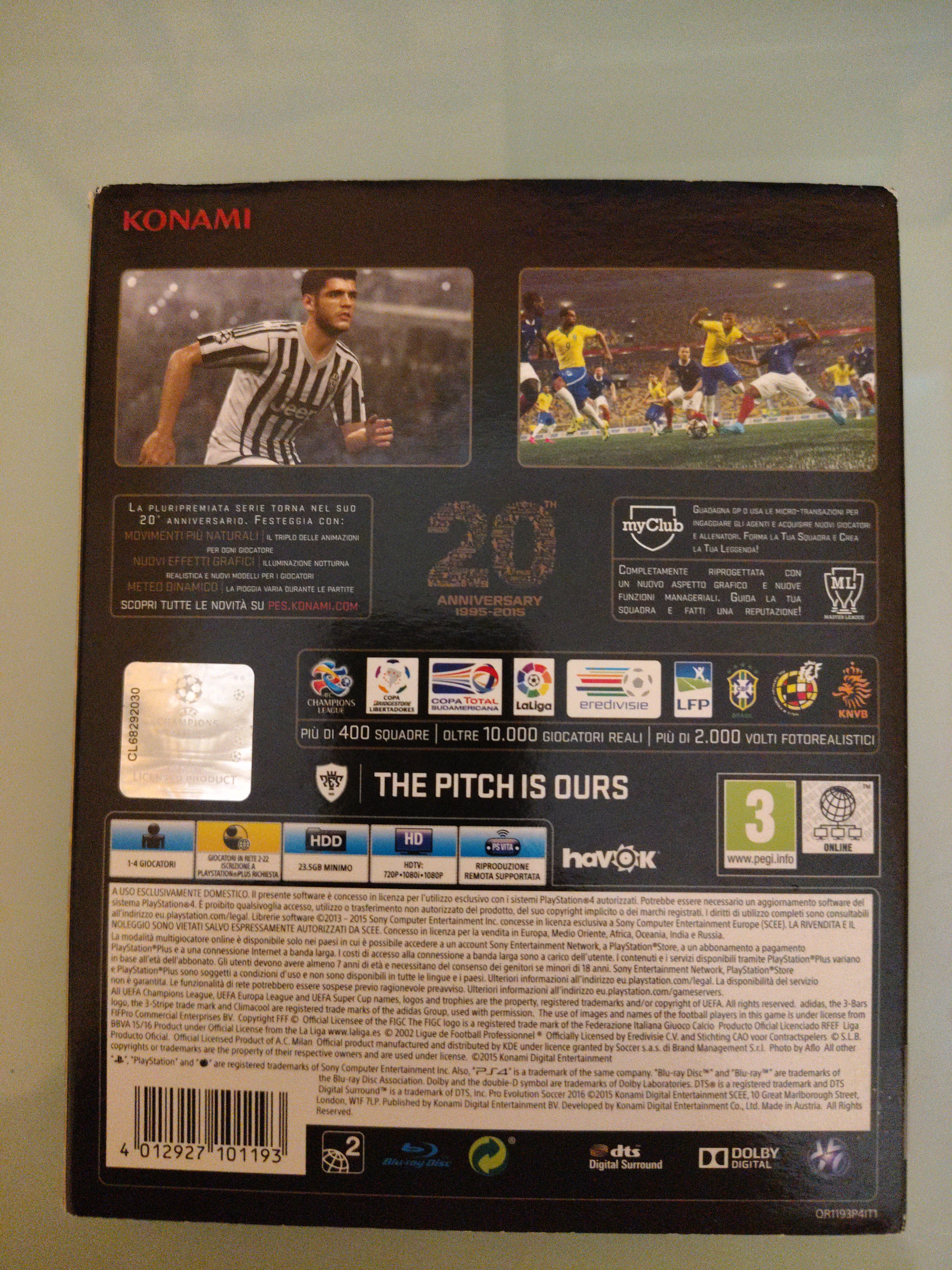 PES 2016 PRO EVOLUTION SOCCER DAY ONE