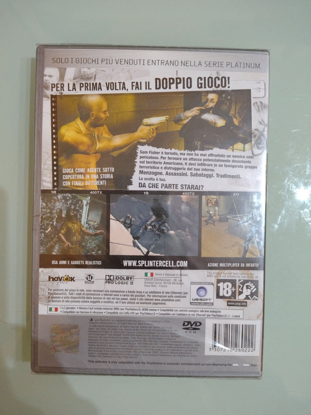 TOM CLANCY'S SPLINTER CELL DOUBLE AGENT sigillato