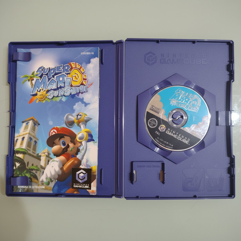 Super Mario Sunshine Nintendo GameCube Wii PAL Italiano Completo Libretto